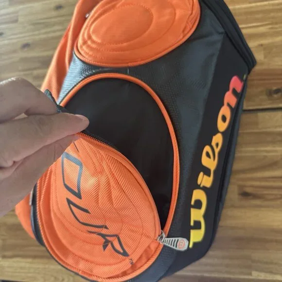 Wilson Burn Molded Large Backpack Tennis Racket Racquet Sports Bag Gym Sporty
